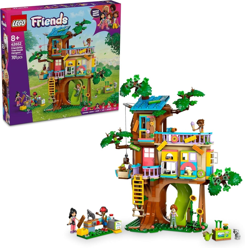 LEGO Friends Baumhaus Bau- und Spielset für Rollenspiele, Spielzeughaus für 8-jährige Mädchen, Set mit 4 Charakter-Minifiguren und 2 Tierfiguren, Geschenkidee für Kinder 42652 Bausets Besuchen Sie den LEGO-Store Standardtitel