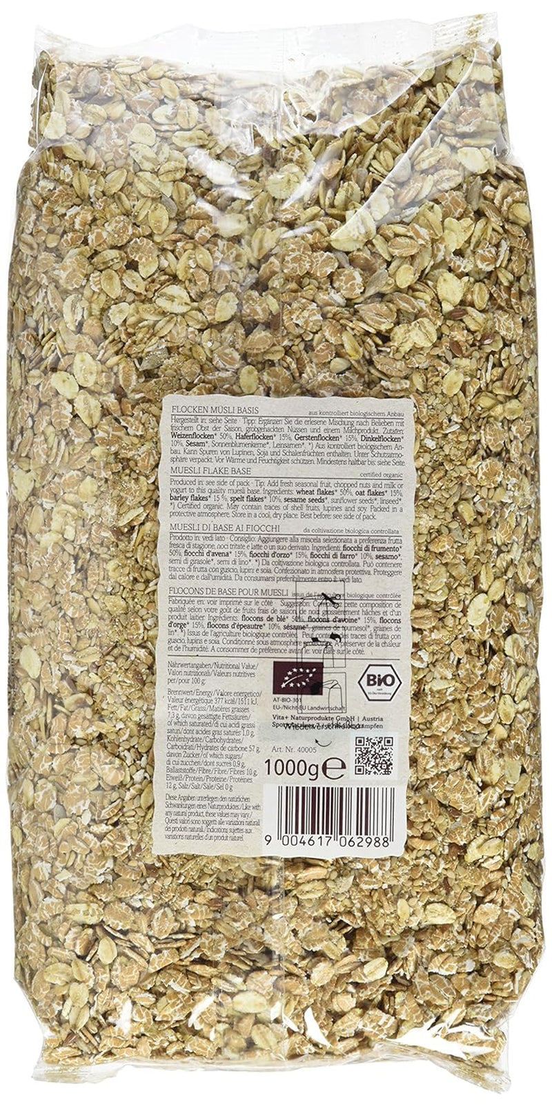 Verival Flakes Müslibasis - Bio, 6er Pack (6 x 1 kg)