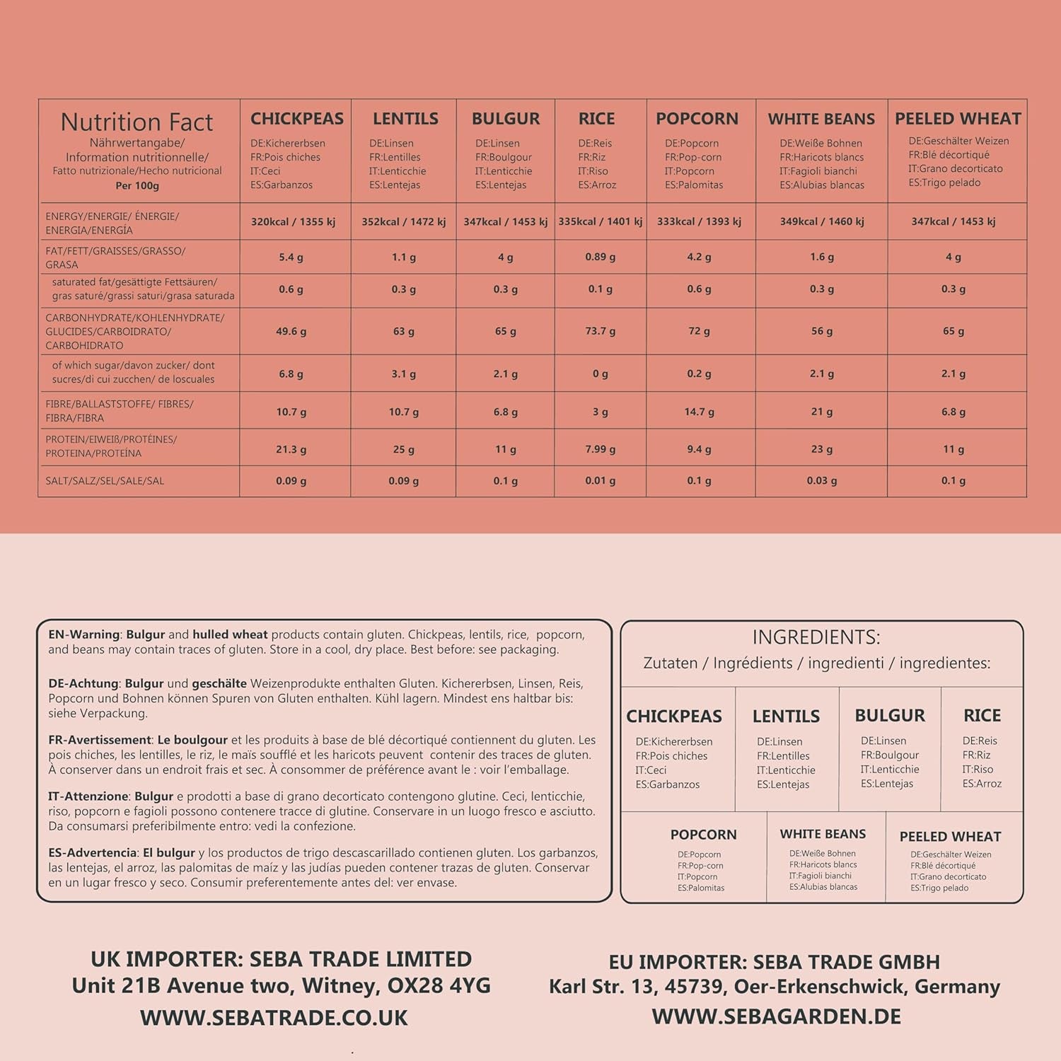 Seba Garden Feiner Weizenbulgur 1 kg – authentischer türkischer gemahlener und vorgekochter Bulgur, ganz natürlich, vegan, reich an Ballaststoffen, ideal für Taboulé, Suppen und Pilaw