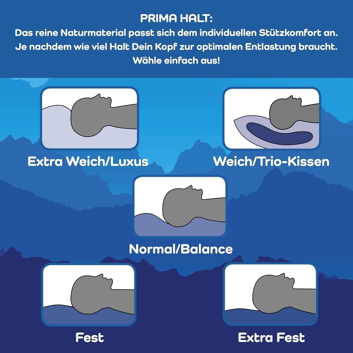 LINEA by Böhmerwald - Cosy - Pernă moale cu 3 camere, 80 X 80, Interior:100% pene, Camere exterioare:90% puf/10% pene, Potrivit pentru alergici, Lavabil până la 60°C, Produs în Germania Perne standard Naty Shop