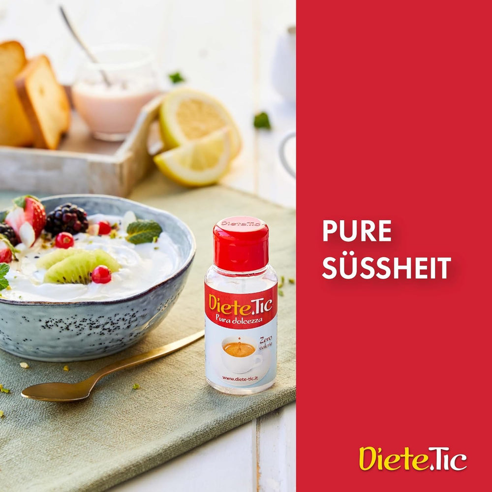 Kalorienfreier flüssiger Süßstoff, Sprühgröße 3 x 50 ml (1 Tropfen MAXI = 1 Teelöffel Zucker), glutenfrei, ohne Konservierungsstoffe und ohne Aspartam, ideal für Desserts, Getränke und Joghurt