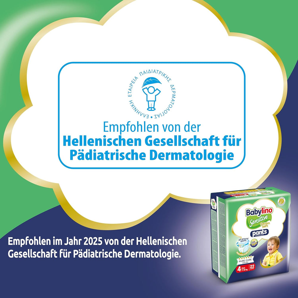 Windeln Sensitive Cotton Soft, Größe 4, Pants Maxi (7-13 kg), 22 Stück