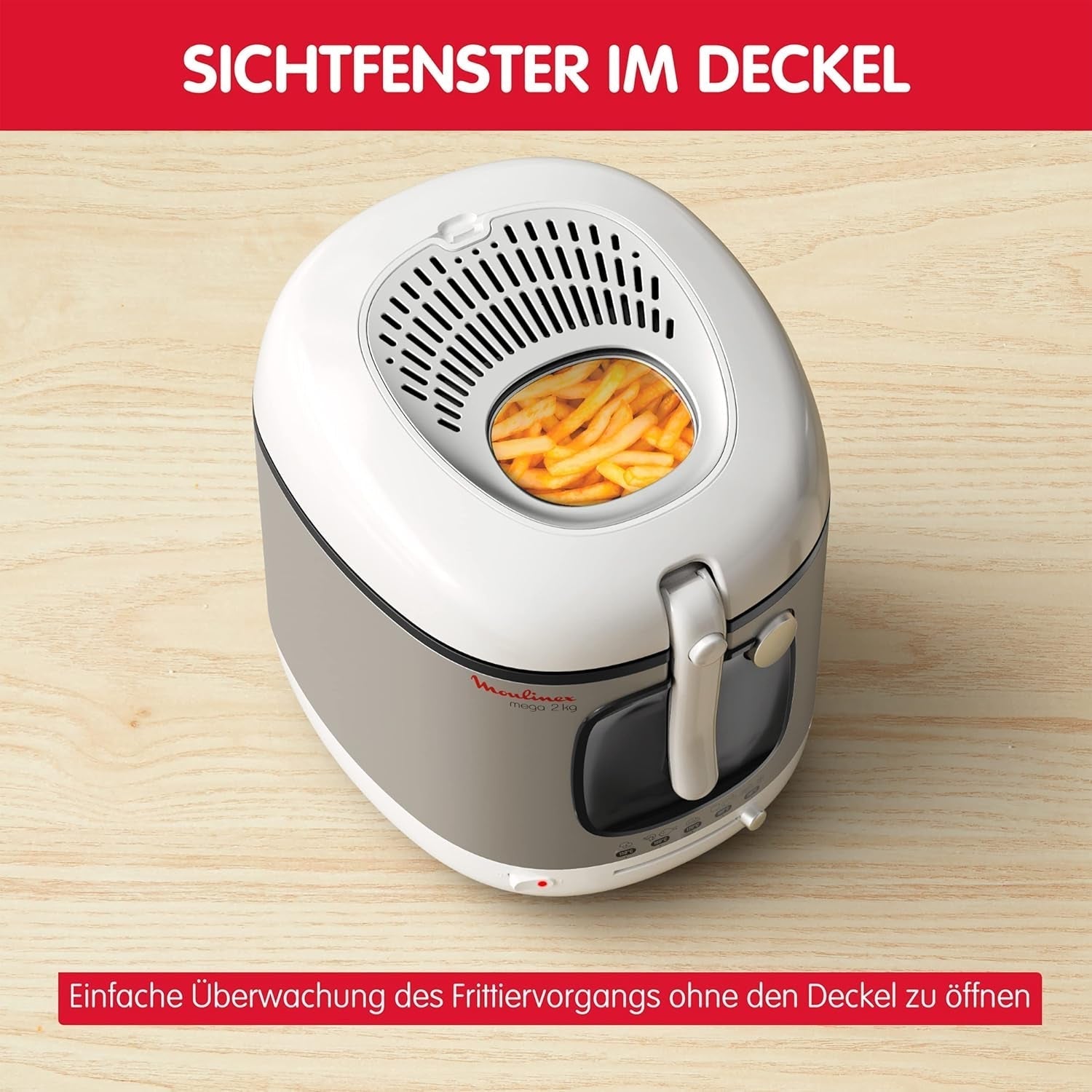 Fritteuse AM4800 Mega 2Kg, Ölfritteuse, Geruchsfilter, 1800 W Haushaltsgeräte Naty Shop