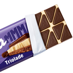 Milka Mmax Triolade – Alpenmilchschokolade mit weißer und dunkler Schokolade – 280g