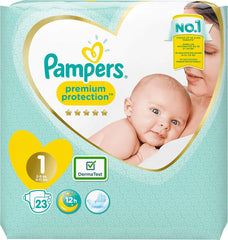 Pampers Premium Protection New Baby Windeln, Größe 1 (Neugeborene), 22 Stück