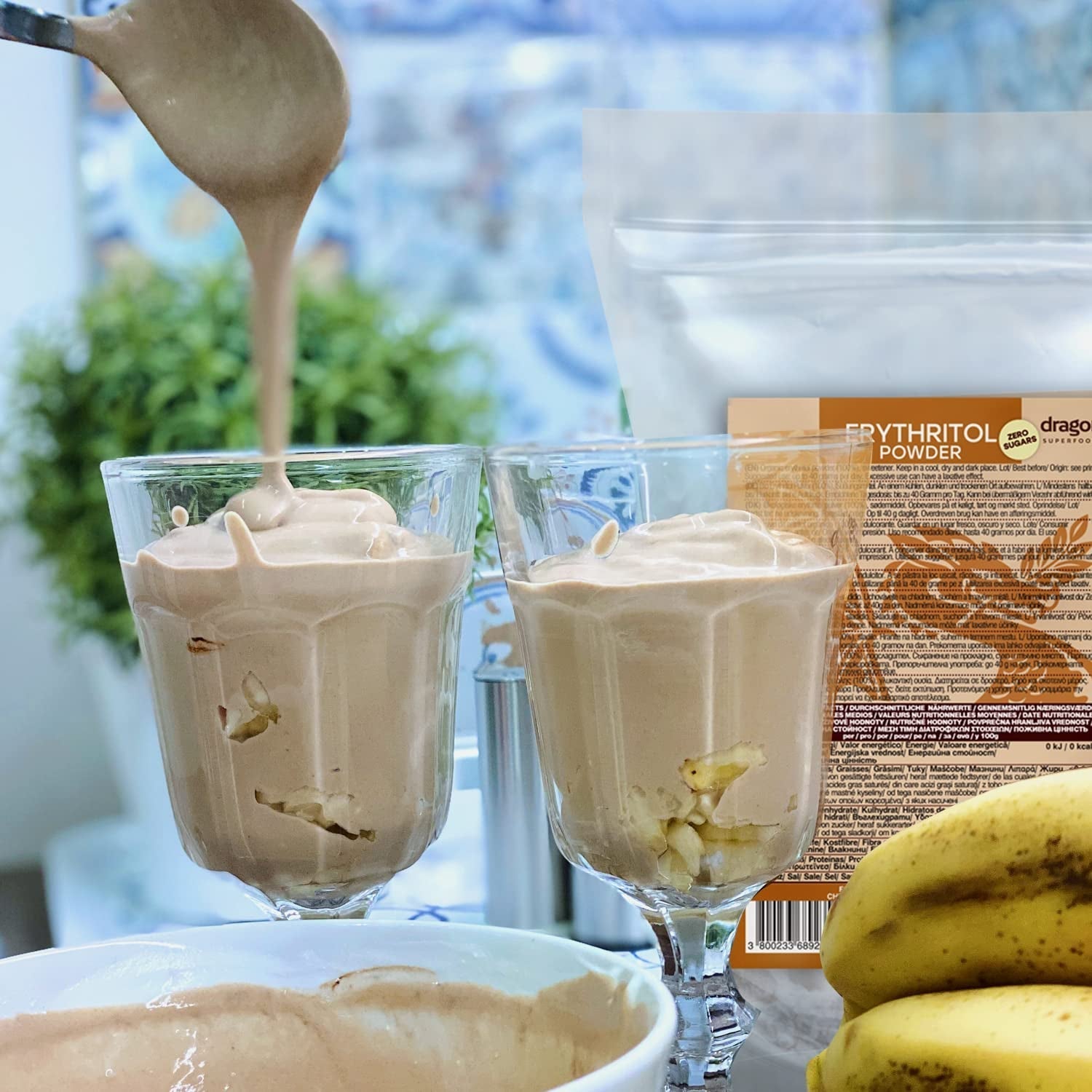 Bio-Erythrit – Pulver, 100 % Bio, vegan, kalorienfrei – 1 kg Süßstoffe Naty Shop