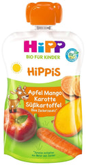 Hipp Äpfel Mango Süßkartoffeln Karotte - Bennie Bock, 6er Pack (6 x 100 g) Mutter und Kind Naty Shop