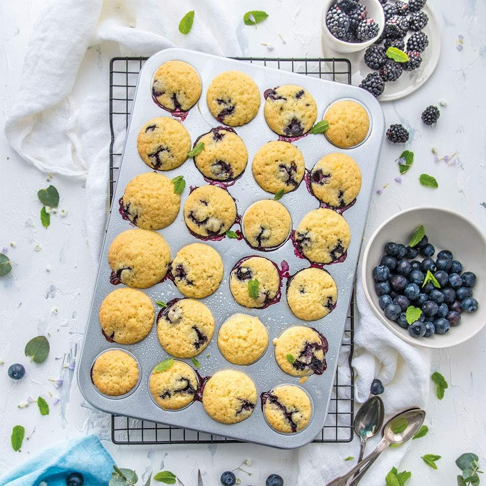 0070035 RÜCKENFORM FÜR 24 MINI-MUFFINS 38,5 X 26 X 2 H CM Backformen und -bleche Naty Shop