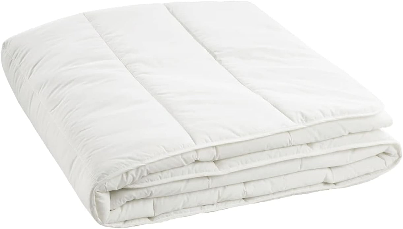 Prestige Italian Bedding Mikrofaser-Sommerdecke, Weiß, Doppelbett, 100 % Bettdecken und Steppdecken Naty Shop Double