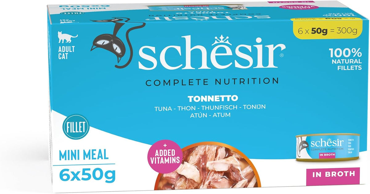 Cat Natural Thunfisch, Katzenfutter nass im eigenen Saft, 8 x 6 Dosen x 50 g
