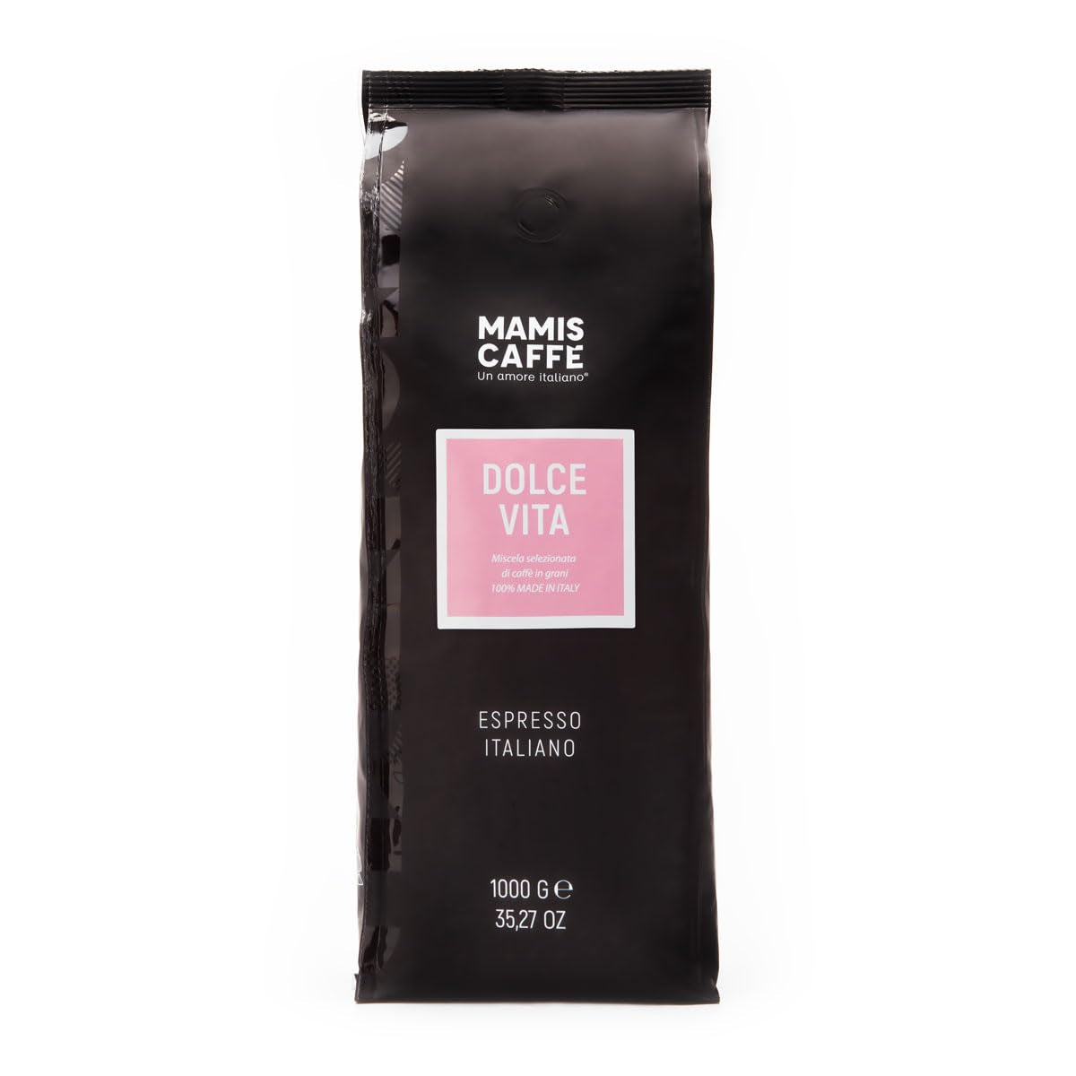 Mamis Caffè Dolce Vita, boabe espresso întregi, perfect ca si cappuccino sau latte macchiato Cafea Naty Shop 1 Kg Boabe intregi