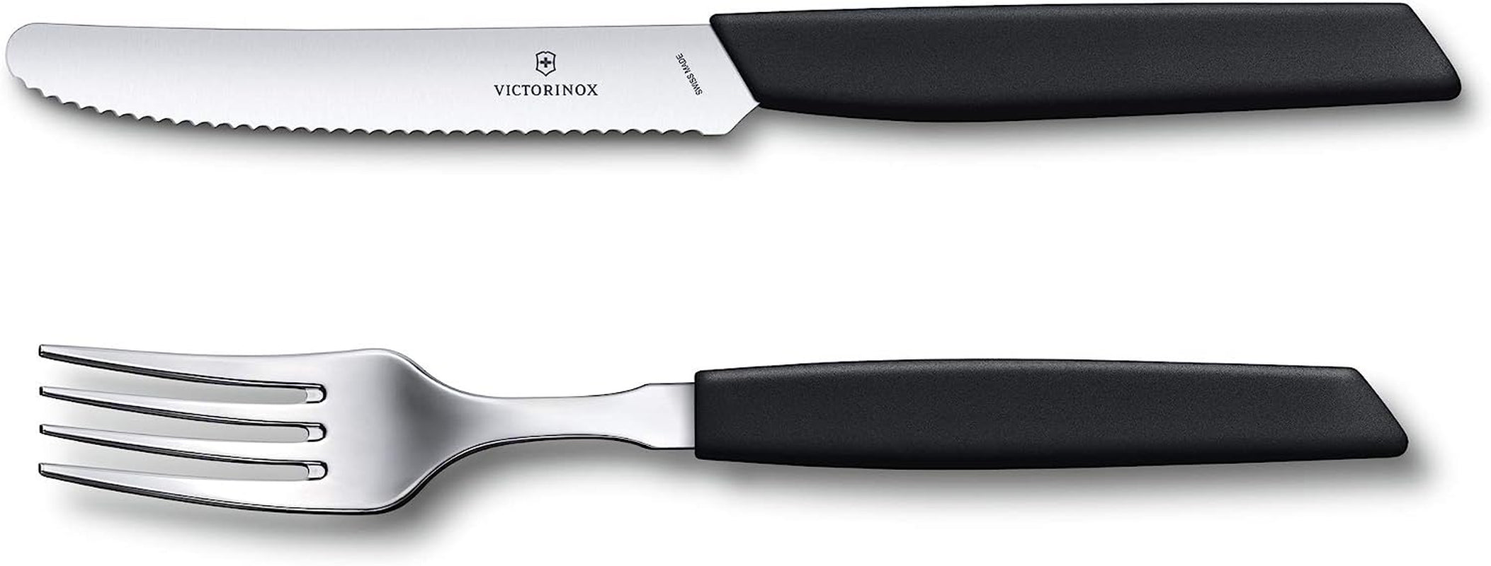 VICTORINOX Set de tacâmuri moderne elvețiene pentru 6 persoane, 12 piese Bucatarie Naty Shop Negru