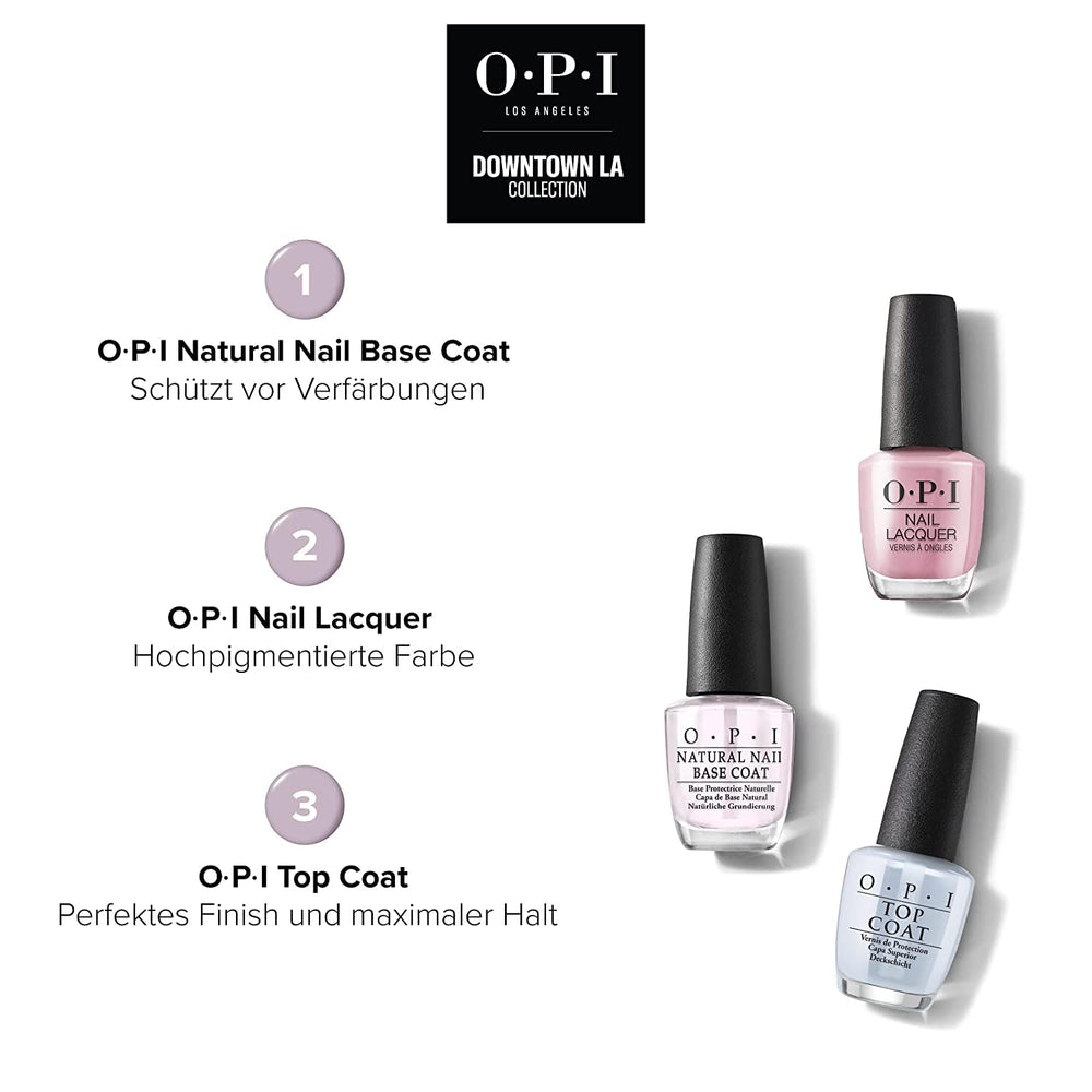 OPI Downtown LA-Kollektion – Nagellack (Rosa auf Leinwand – bis zu 7 Tage haltbar – langanhaltender Nagellack mit einem extra breiten ProWide-Pinsel für perfekte Nägel