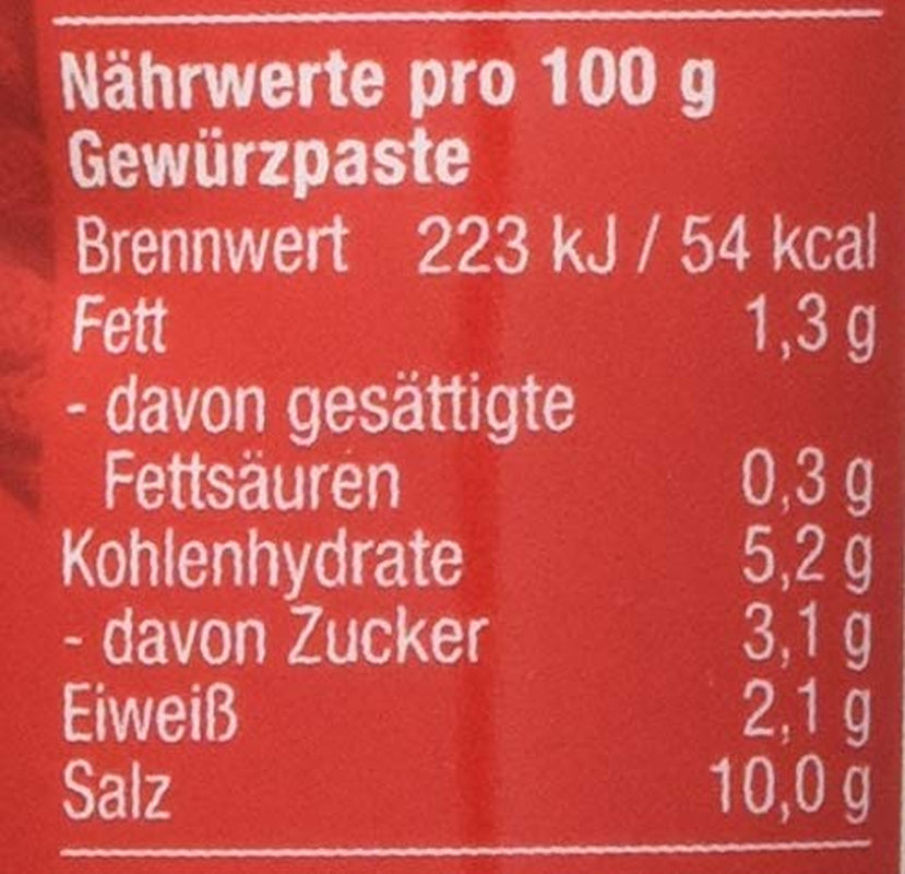 Fuchs Gewürze – Chili Gewürzpaste, vollmundig pikantes Aroma, Paste zum Würzen von scharfen Soßen, Fleisch-Gerichten oder Suppen aller Länder-Küchen, 65 g