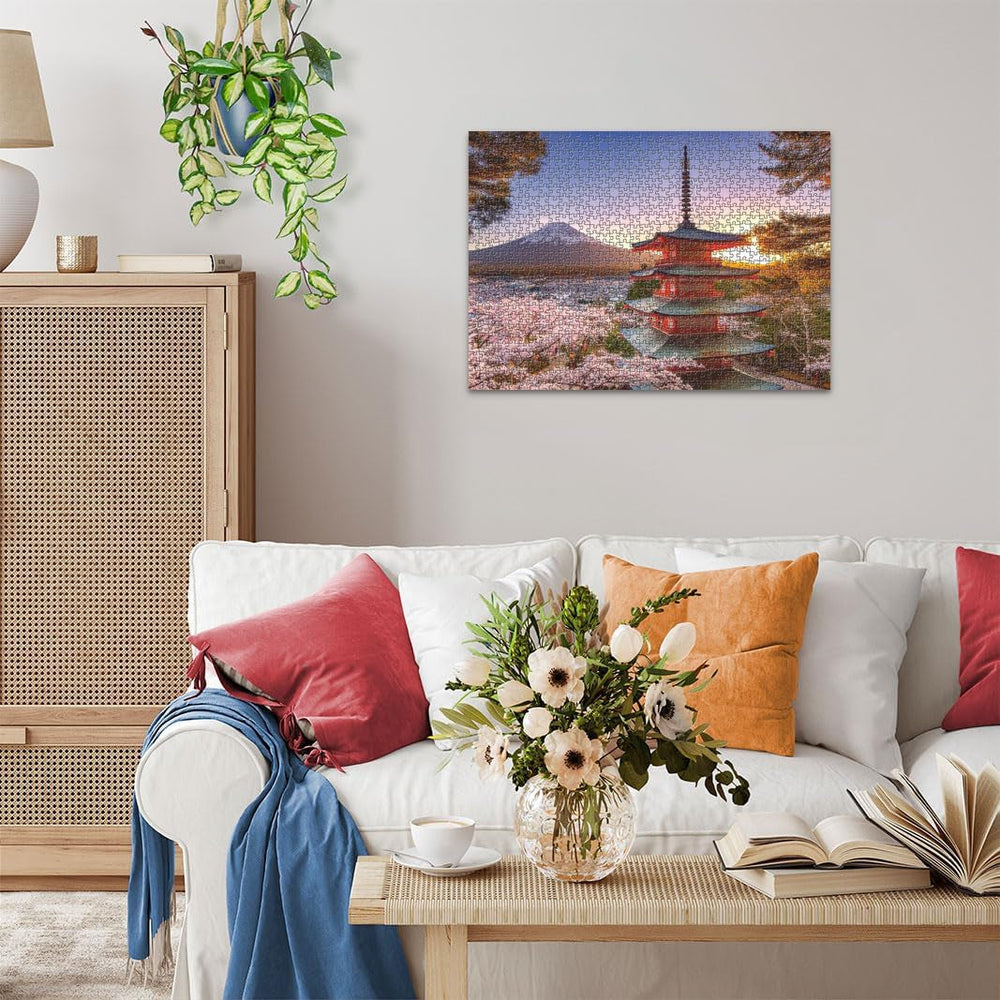 Ravensburger Puzzle 12000582 - Flori de cireș în Japonia - puzzle jigsaw de 1000 de piese pentru adulți și copii de peste 14 ani, Puzzle Naty Shop