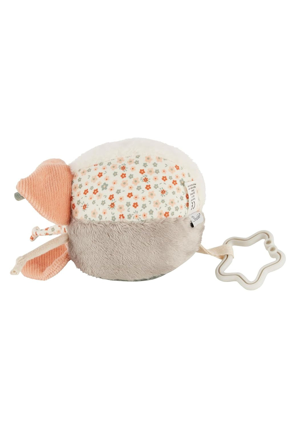 Sterntaler fabric ball farm - Minge textilă pentru bebeluși din combinații de țesături moi - Jucărie pentru bebeluși umplută cu vată de poliester - Minge pentru bebeluși pentru prindere și joacă, colorată Jucarii Bebe Naty Shop