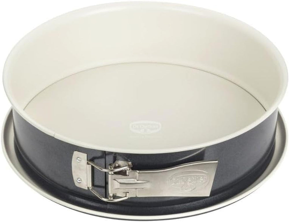 Dr. Oetker Gugelhupfform Ø 22 Cm BACK-TREND, Backform Für Gugelhupf, Runde Bundform Aus Stahl Mit Keramisch Verstärkter Antihaft-Beschichtung (Farbe: Creme/Anthrazit), Menge: 1 Stück Formen und Tabletts zum Backen Naty Shop Springform 26Cm