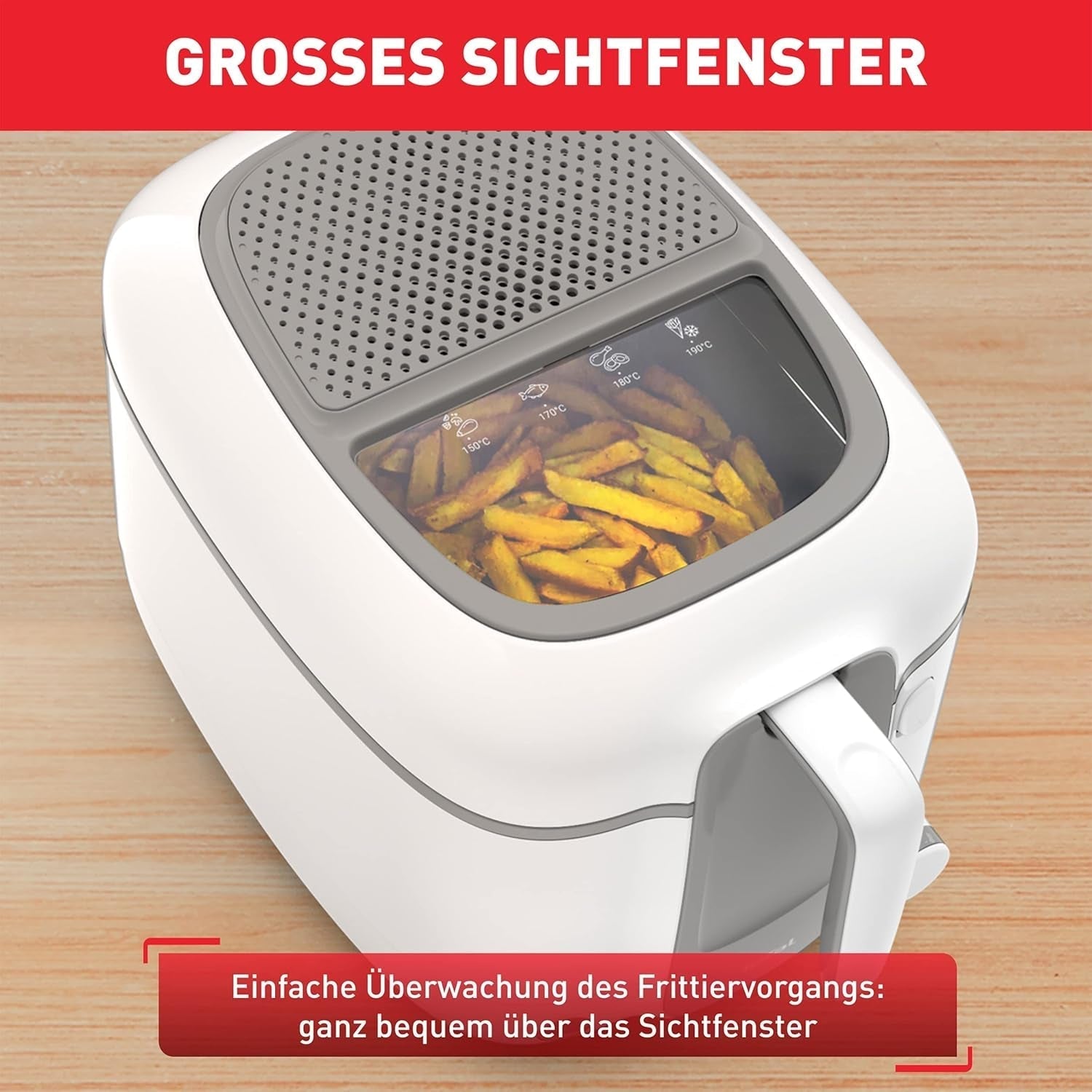 Tefal Super Uno Access Fritteuse, Fassungsvermögen 2,2 l, spülmaschinenfeste Teile, Geruchsfilter. Haushaltsgeräte Naty Shop