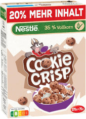 Nestlé Cookie Crisp (+20 %), Vollkorn-Frühstückskeks-Müsli für Kinder, 1er-Pack (1x450g)