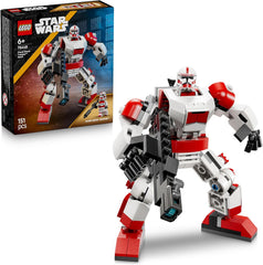 LEGO Star Wars 75448 Klon-Schocktruppen Mech – Bewegeliche Actionfigur mit Blastergewehr & Minifigur – Modellbau für Kinder – Geschenk für Jungen ab 6 Jahren & Star-Wars-Fans