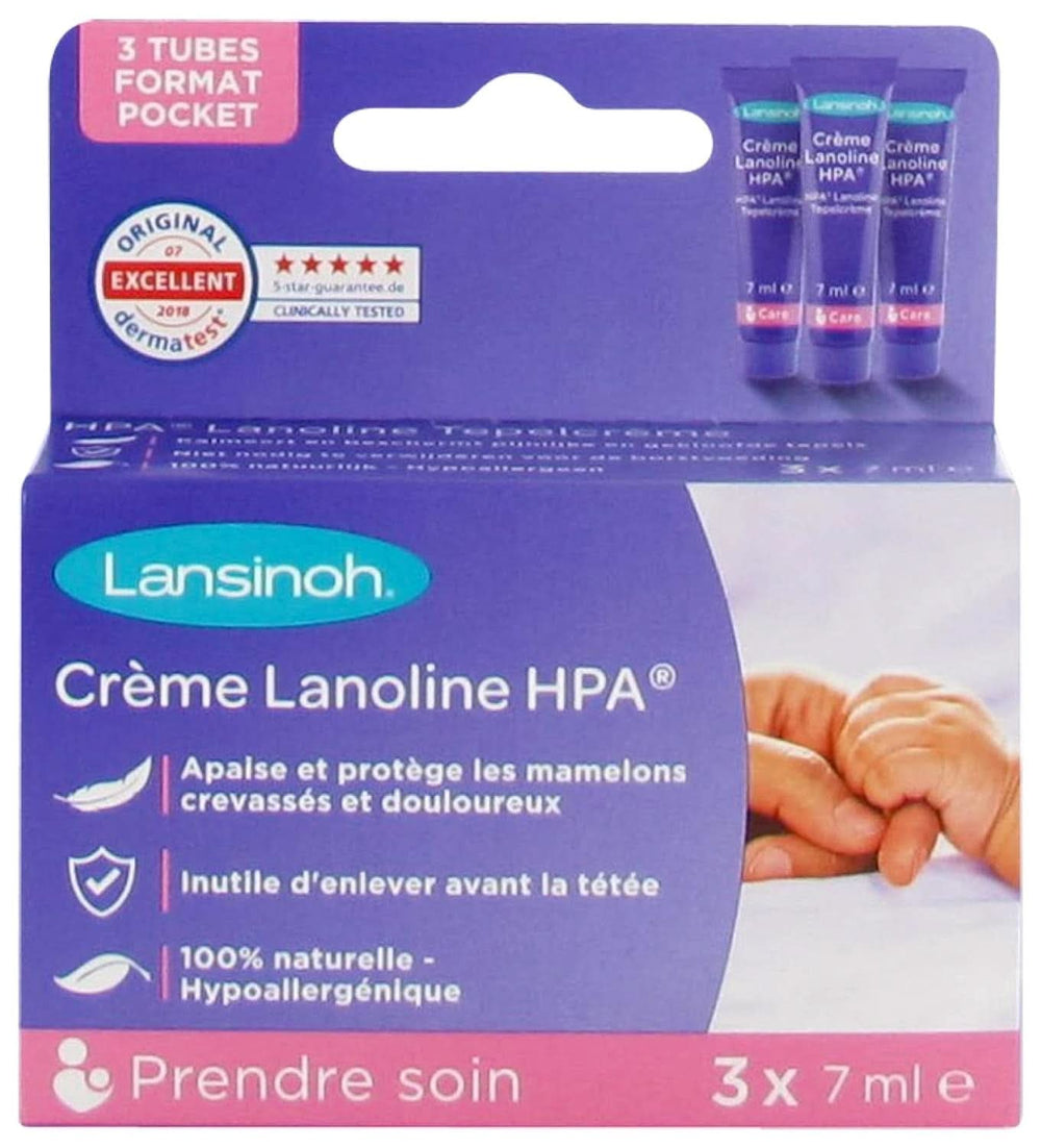 Lansinoh I Lanolin HPA-Creme, 3 x 7 ml Lebensmittel- und Stillzubehör Bebe Naty Shop
