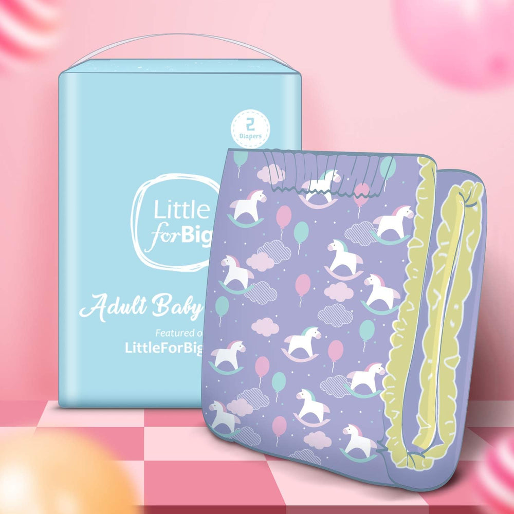 Bedruckte Windeln für Erwachsene, 5500–5800 ml, 10 Stück – Small Fantasy (M)