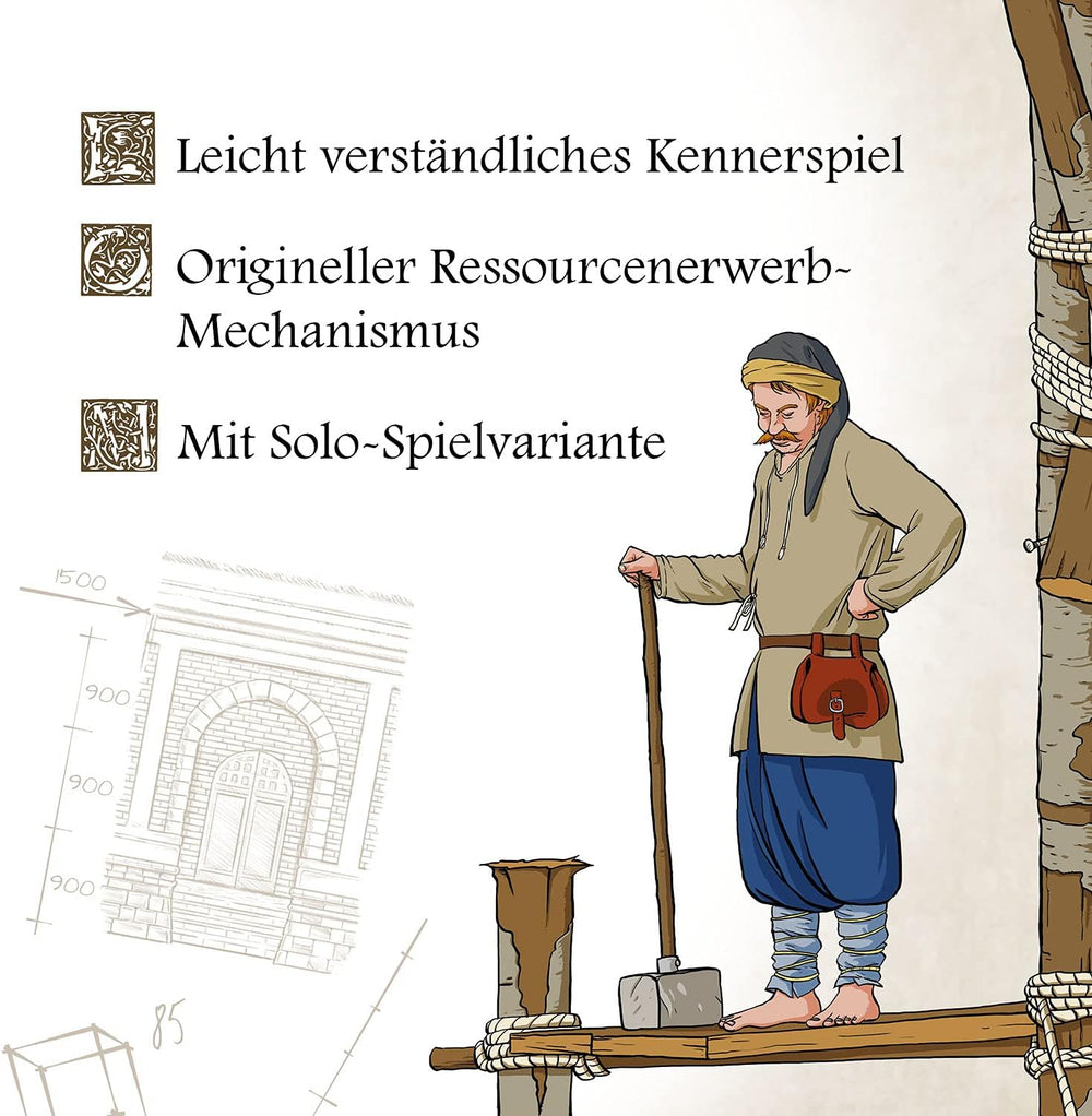 KOSMOS 682156 Rote Kathedrale, Erbauer des Zaren, Strategiespiel mit speziellem Würfelmechanismus, Brettspiel für 1-4 Spieler ab 12 Jahren, Spiel für Kenner