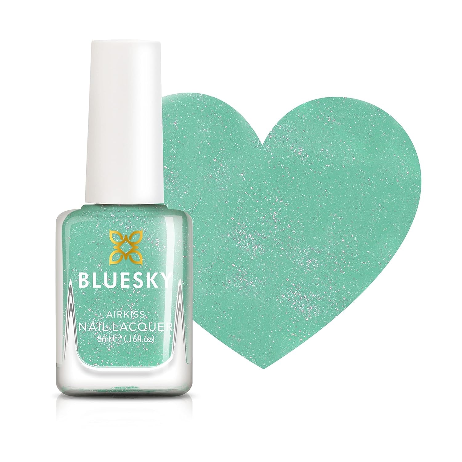 Bluesky Kids Nagellack – Türkis Splash, Türkisgrün. Leicht abziehbarer, ungiftiger, wasserbasierter, nicht gleitender Nagellack für Kinder, 5 ml