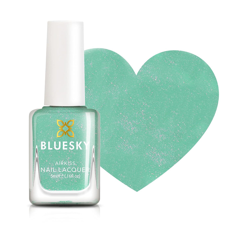 Bluesky Kids Nagellack – Türkis Splash, Türkisgrün. Leicht abziehbarer, ungiftiger, wasserbasierter, nicht gleitender Nagellack für Kinder, 5 ml