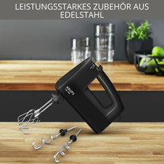 Krups 3Mix 7000 Handmixer 60 Jahre Special Edition, 500 Watt, Knet- Und Rührhaken Aus Edelstahl, Langes Netzkabel, Zubehörtasche, F6085811, Schwarz/Kupfer Kitchen Naty Shop