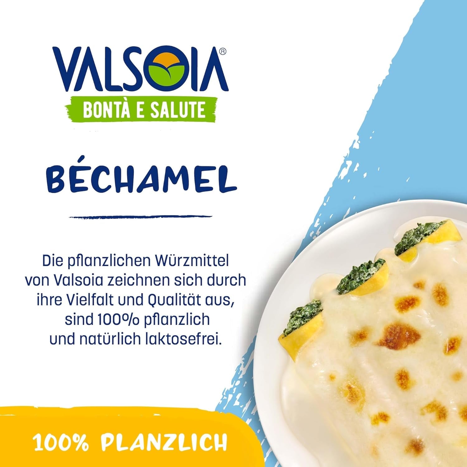Béchamel-Spülung, Laktosefreies Béchamel, Vielseitig in der Küche, Ideal für Veganer und Vegetarier, 6 x 200 ml