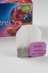 Meßmer fructe de pădure | 20 pliculețe de ceai | Vegan | Fără gluten | Fără lactoză (pachet cu 4)