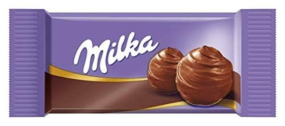 Milka Naps Mix – Mini-Schokoladenquadrate in 4 Sortimenten: Alpenmilch, Erdbeeren, Haselnüsse, Kakaocreme – 1 x 1 kg