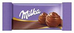 Milka Naps Mix – Mini-Schokoladenquadrate in 4 Sortimenten: Alpenmilch, Erdbeeren, Haselnüsse, Kakaocreme – 1 x 1 kg