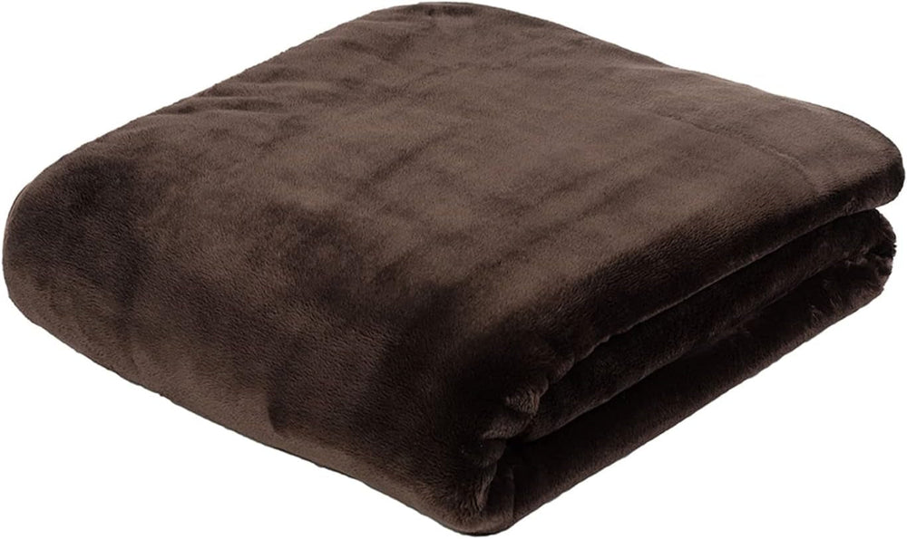 Gözze - Kuscheldecke Premium Cashmere-Feeling, 500 G/M², 180 x 220 cm - Senf Betten und Decken Besuche den Gözze-Store Schokolade 130 x 170 cm