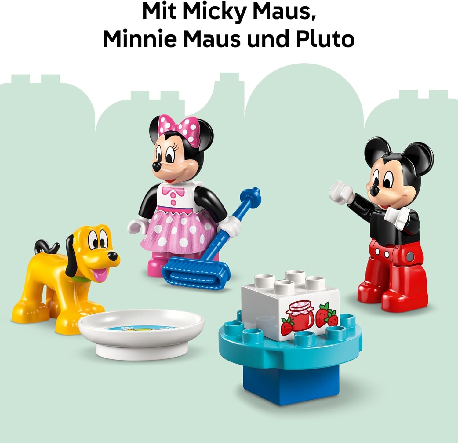 LEGO DUPLO | Micky Maus Wunderhaus mit Minnie und Pluto - Pädagogisches Feinmotorik-Spielzeug für Kleinkinder - inkl. 3 Figuren & Toodles - Geschenk für Jungen & Mädchen ab 2 Jahren - 10465