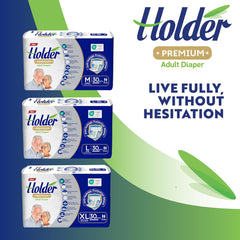 Einwegwindeln für Erwachsene, Unisex, wasserdicht, saugfähig, elastische Seite, atmungsaktiv, super saugfähig, doppellagiger Nässeindikator, 5-Sterne-Dermatologischer Schutz, Mittel