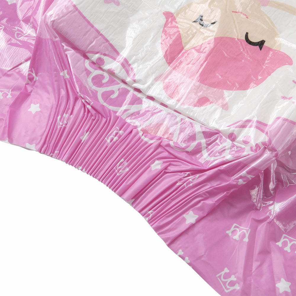 CutiePlusU Erwachsenenwindeln, 10 Stück, Einweg-Inkontinenzhöschen mit Laken für Damen und Herren, maximale Saugfähigkeit über Nacht – Kleine Prinzessin (große Größe 94–119 cm)