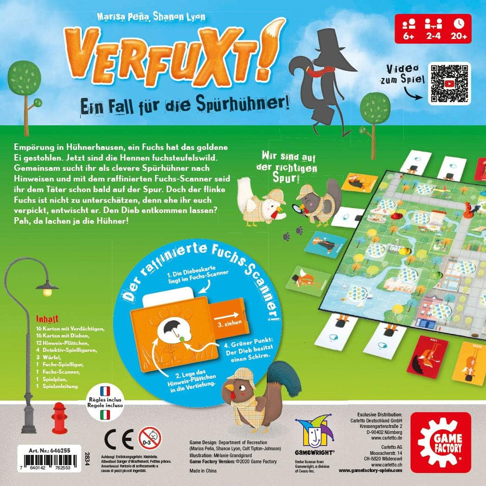 Game Factory 646255 Verfuxt, Detektivspiel für Kinder ab 6 Jahren, Kinderspiel