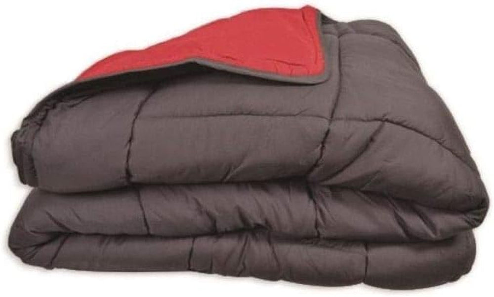 Calgary Bettbezug Polyester grau/rot, Polyester, grau/rot, 200 x 140 x 1 cm. Bettdecken und Steppdecken Naty Shop 260 x 240 x 1 cm