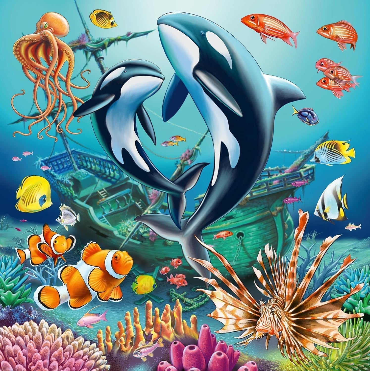 Ravensburger Puzzle für Kinder – 12000859 Zauberhafte Unterwasserwelt – 3X49 Puzzleteile für Kinder ab 5 Jahren Puzzle Naty Shop