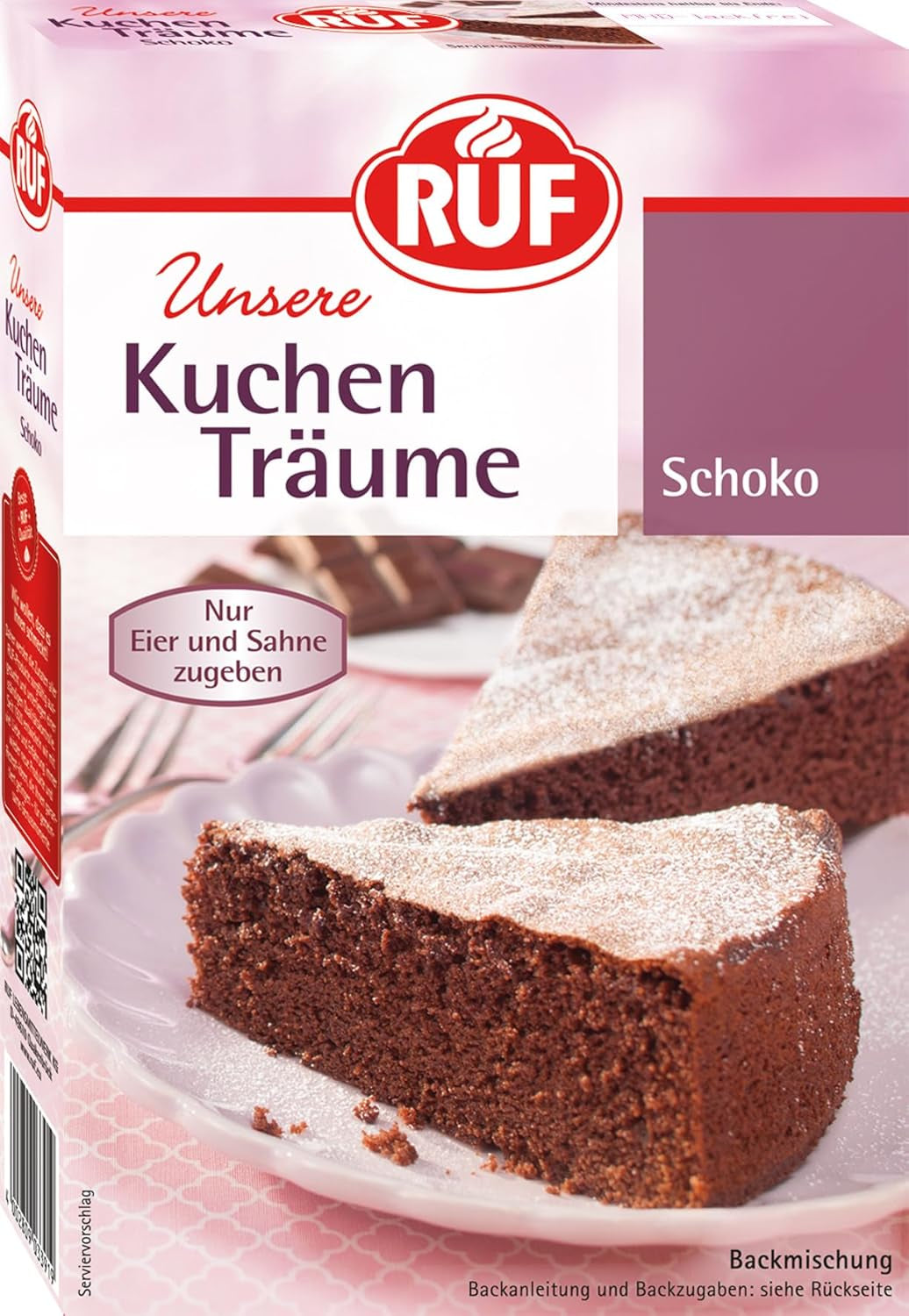 RUF Kuchen Träume Zitrone, Zitronenkuchen Traumhaft Einfach, Mit Pulverzucker, Backmischung Für Einen Himmlisch Luftig Lockeren Kuchen Naty Shop Schokoladenkuchen