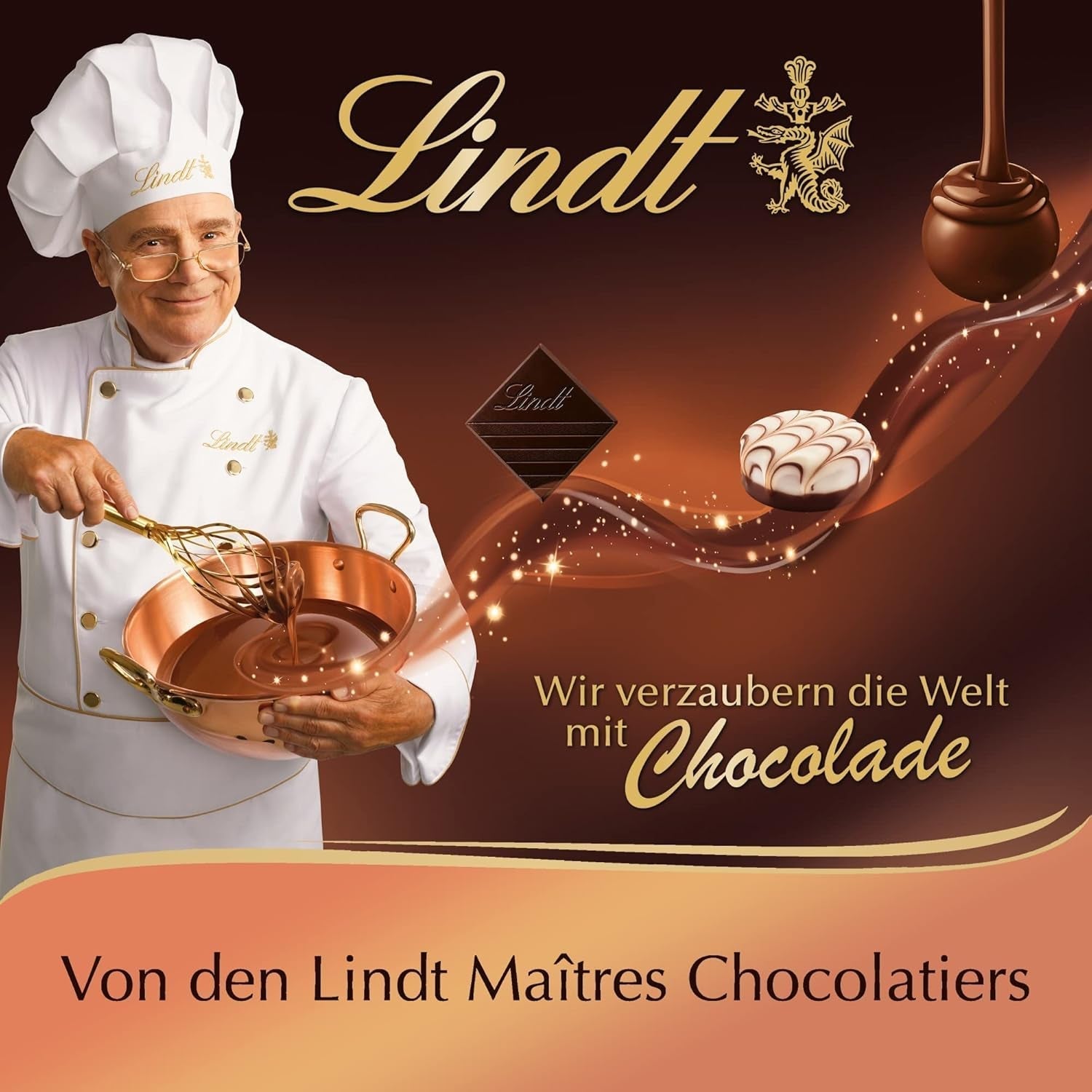 Lindt - Praline Creola, 15 Pralinen in 4 leckeren Sortimenten, alkoholfrei, 165 Gramm Pralinen Naty Shop