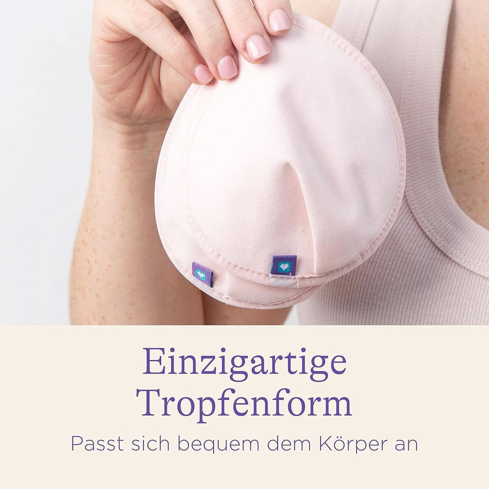 Lansinoh Waschbare Stilleinlagen Hellrosa & Schwarz - 8 Stück Inkl. Wäschenetz - Ultrasaugfähig, Superweich Und Wiederverwendbar Zubehör Essen und Stillen Bebe Naty Shop