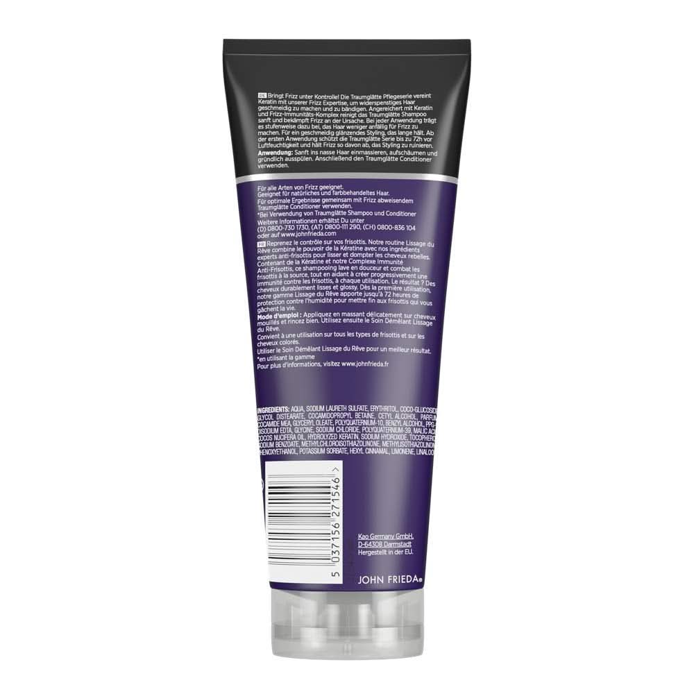 John Frieda - Frizz Ease Dream Smoothing Shampoo, 250 ml Dusche und Bad Naty Shop