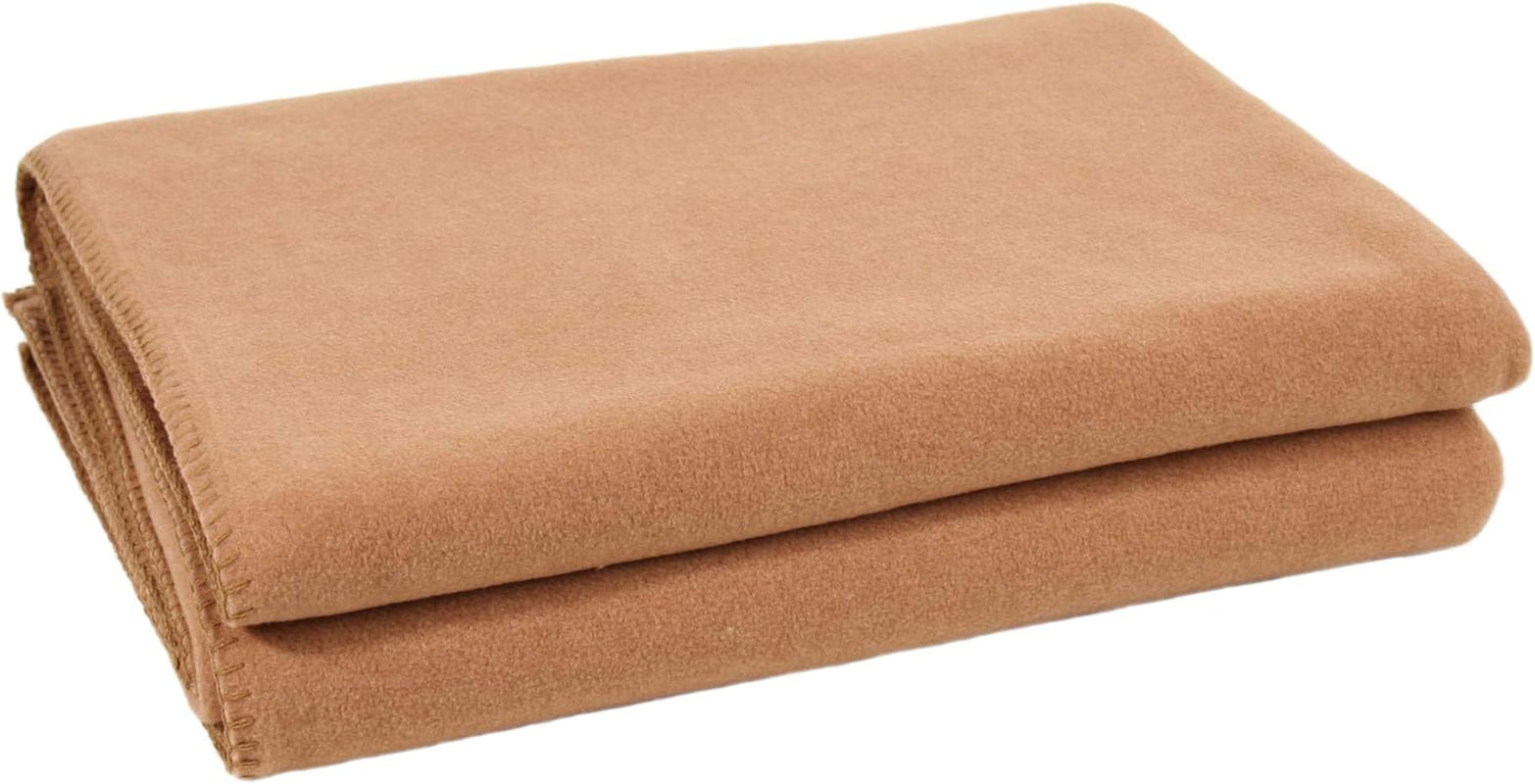 Zoeppritz Decke in der Farbe: Rot, Aus 65 % Polyester, 35 % Viskose hergestellt, Größe: 160X200 Cm, 103291-235-160X200