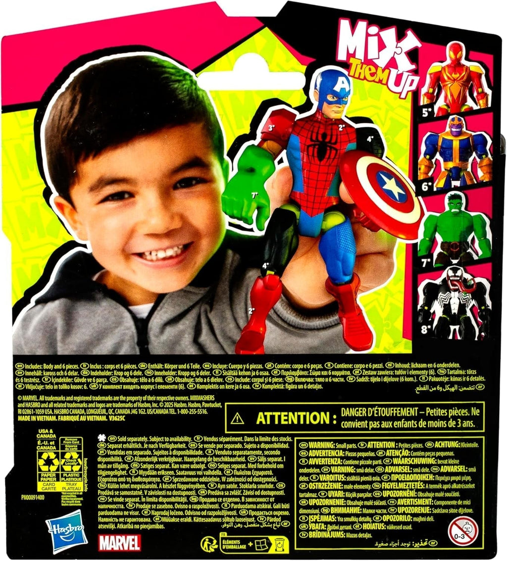 Mixmashers Marvel Captain America Avengers Mix-And-Match Action Figure & Accesorii Action figures Naty Shop