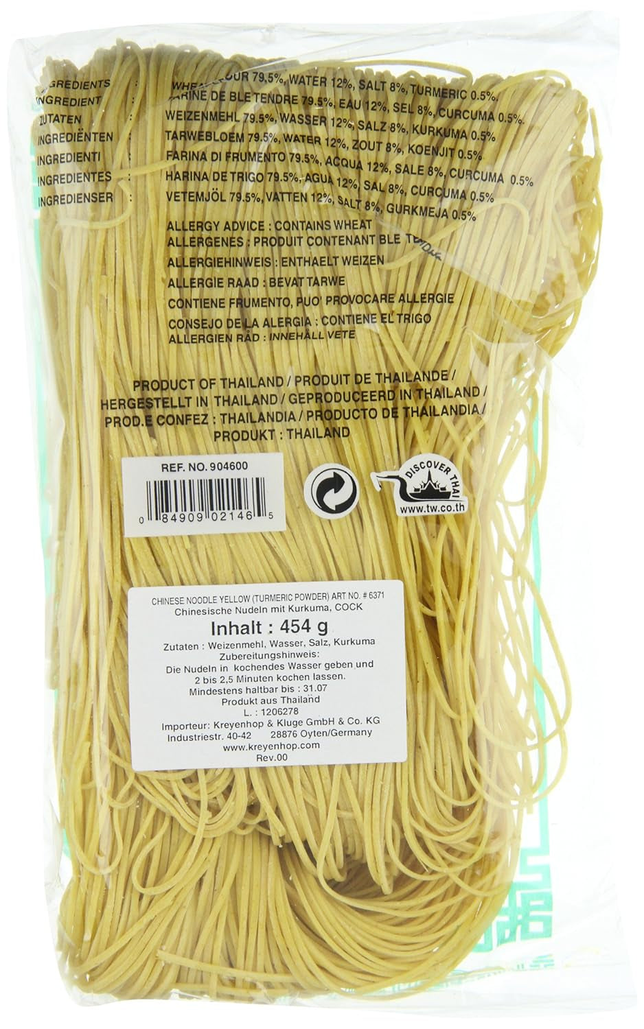 Chinesische Hahnnudeln (1 Packung x 454 g)