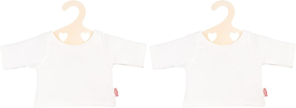 Heless 2956 - T-Shirt für Puppen in Weiß, Größe 35 - 45 cm