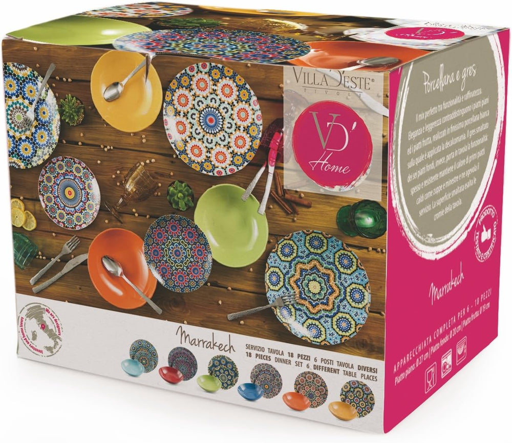 Set de tacâmuri Villa d'Este Home Marrakech de 18